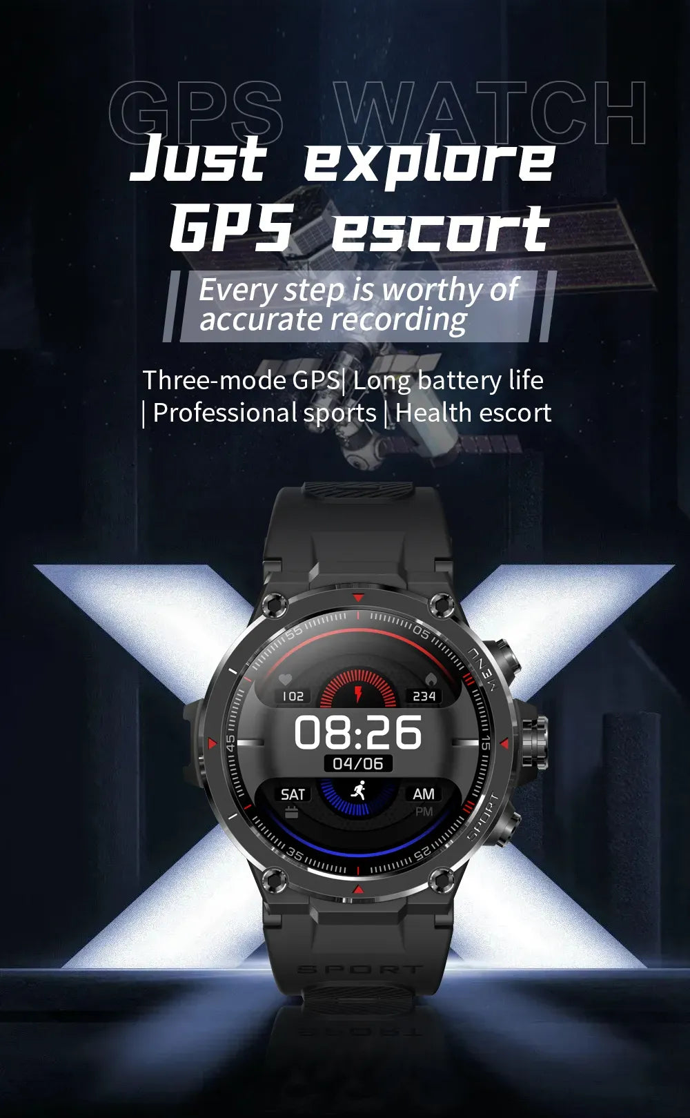 ionoswatch GPS-Tracking-Wanderuhr