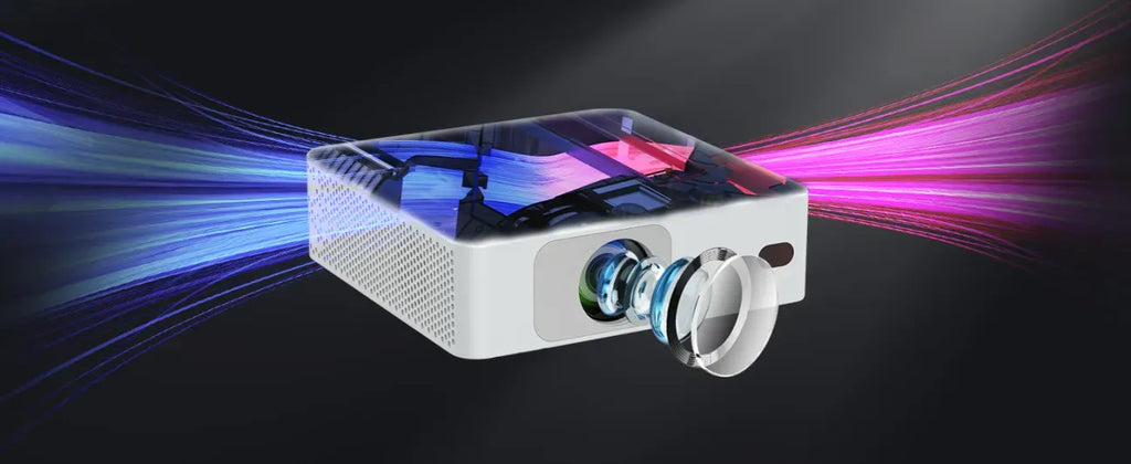 Rovikshop.de Intelligenter HD-Projektor (Mit Schwenkhalterung)