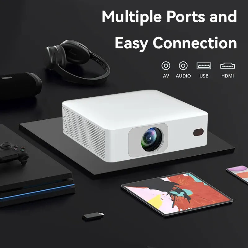 Rovikshop.de Intelligenter HD-Projektor (Mit Schwenkhalterung)