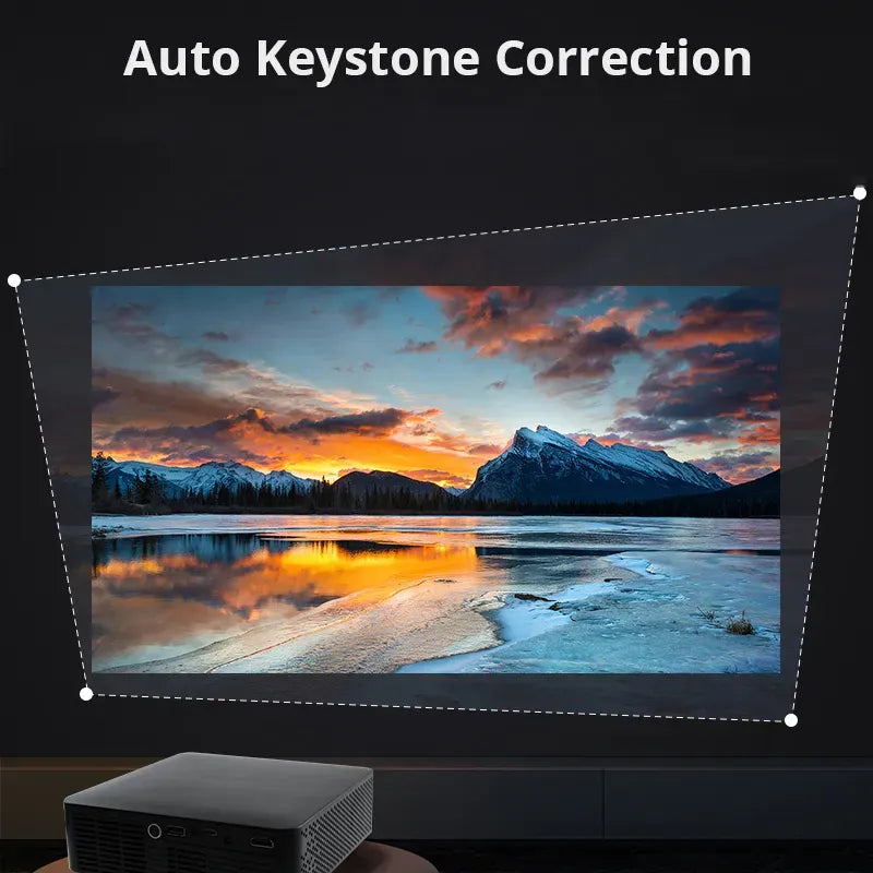 Rovikshop.de Intelligenter HD-Projektor (Mit Schwenkhalterung)