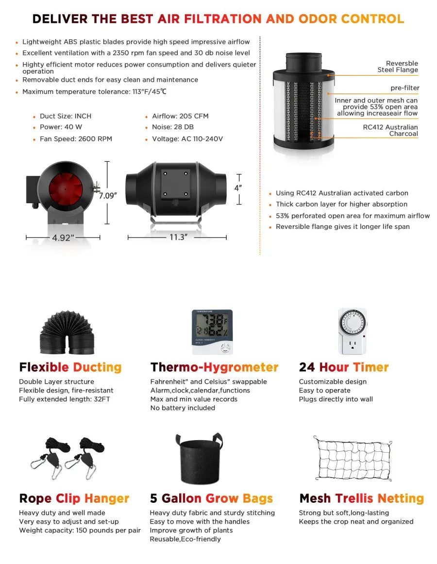 Rovikshop.de Growzelt-Set