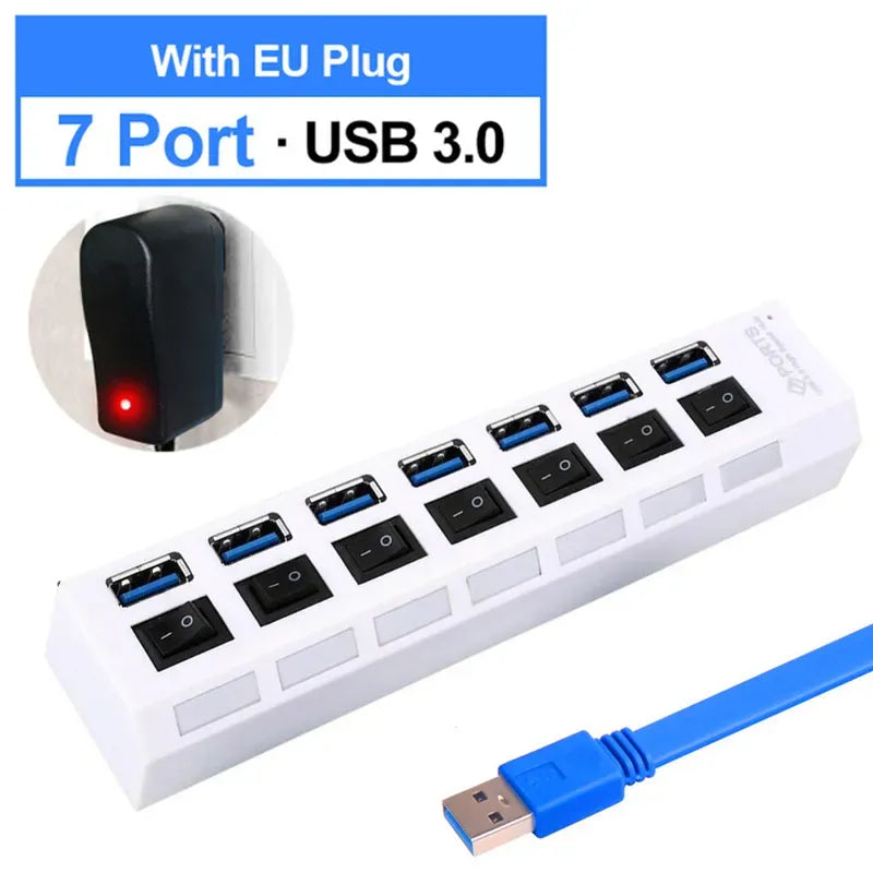 Rovikshop.de Mehrport-High-Speed-USB-Hub
