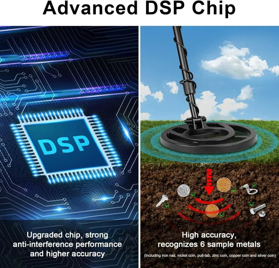 Rovikshop.de Metalldetektor für Erwachsene, wasserdicht