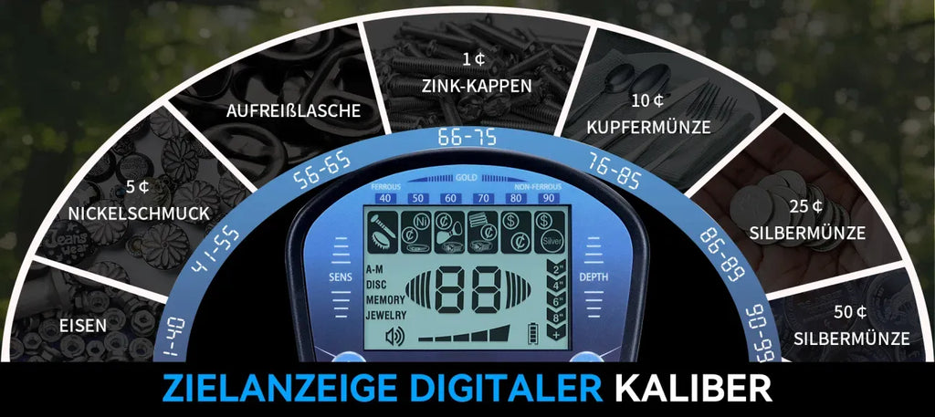 Rovikshop.de Metalldetektor für Erwachsene, wasserdicht