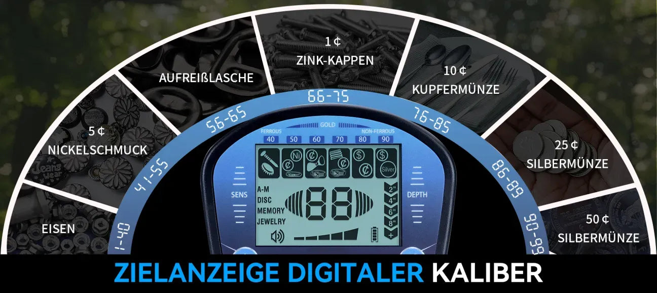 Rovikshop.de Metalldetektor für Erwachsene, wasserdicht