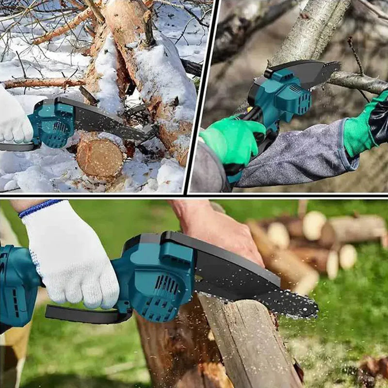 Rovikshop.de Mini Kettensäge mit Akku 6 Zoll