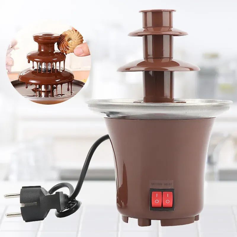 Rovikshop.de Dreistufiger Schokoladen-Fondue-Brunnen zum Zusammenbauen