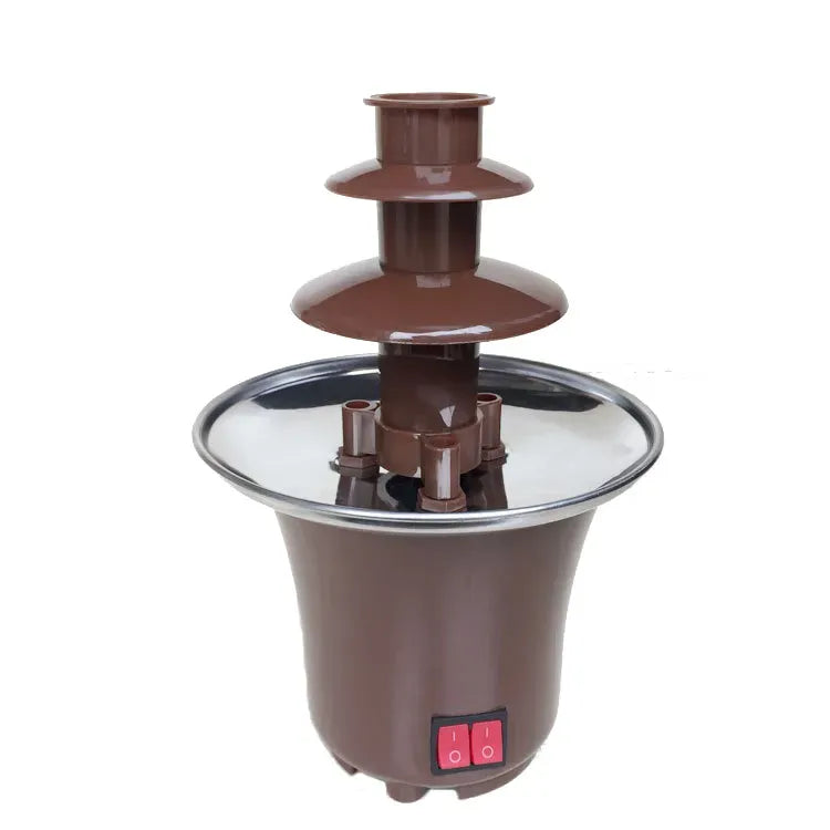 Rovikshop.de Dreistufiger Schokoladen-Fondue-Brunnen zum Zusammenbauen